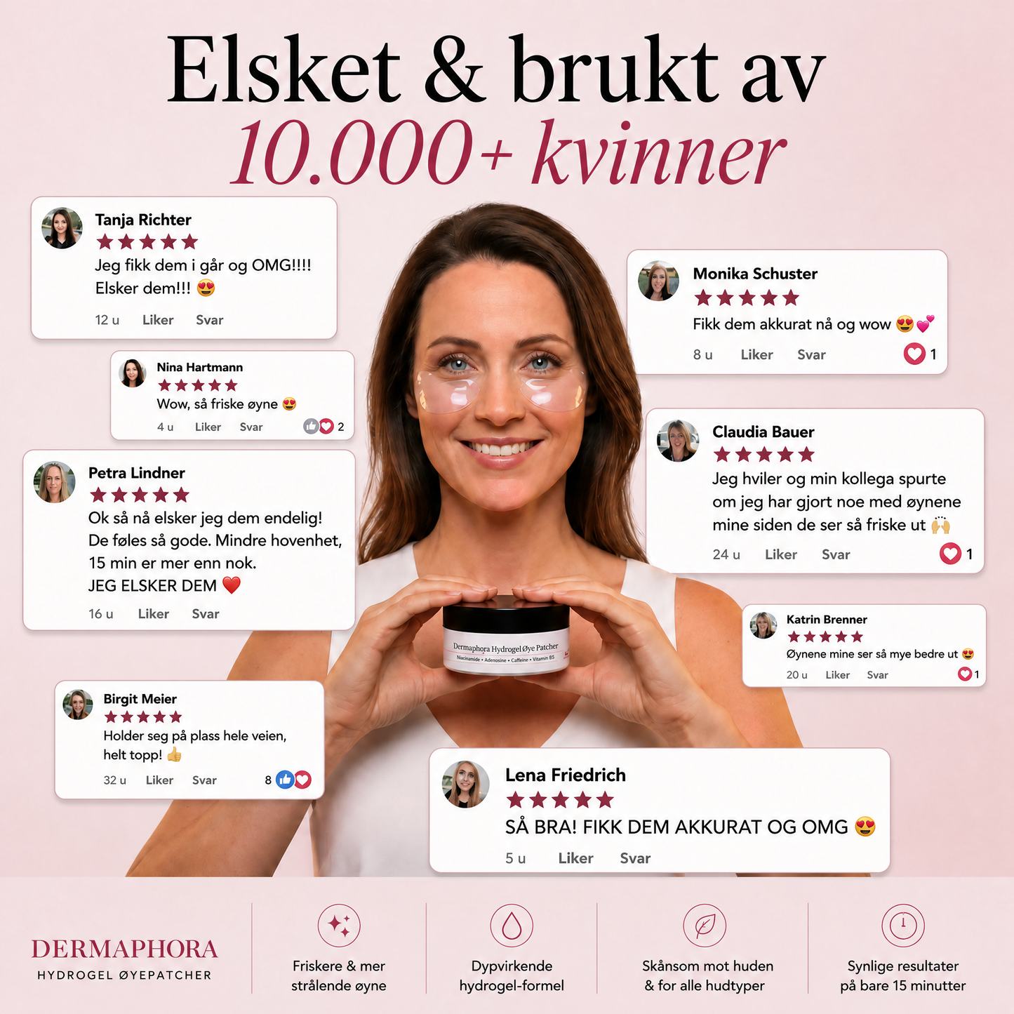 Kollagen Øyepatcher (60 stk)
