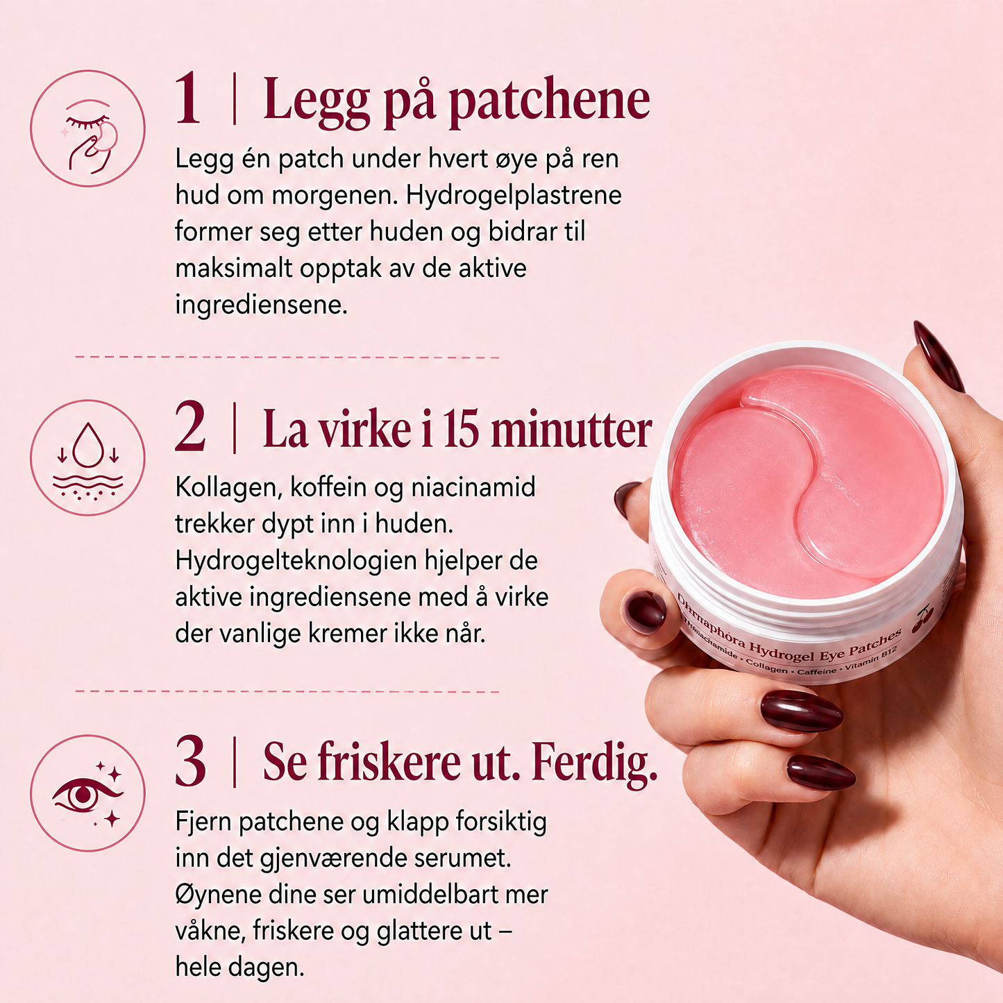 Kollagen Øyepatcher (60 stk)